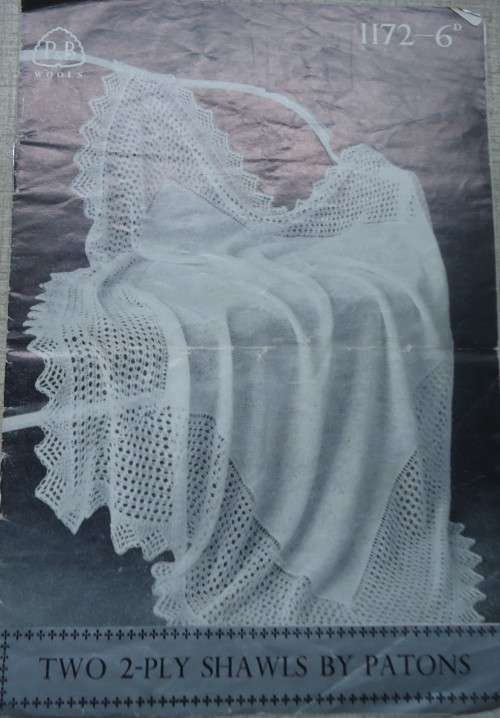 Patterns - P & B WOOLS # 1172 TWO PLY SHAWLS BY PATONS For Sale In ...